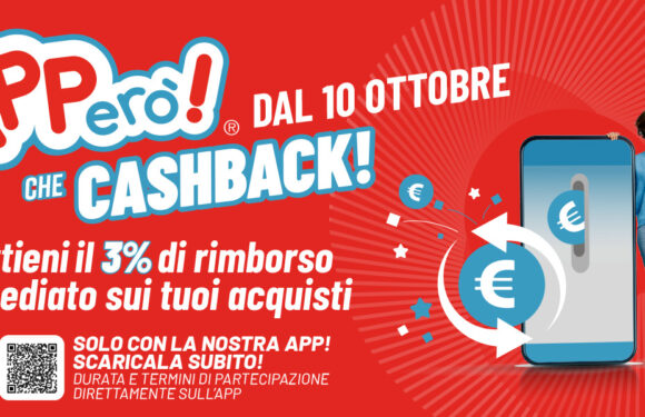 Dal 10 ottobre arriva il CASHBACK di Apperò!